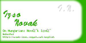 izso novak business card